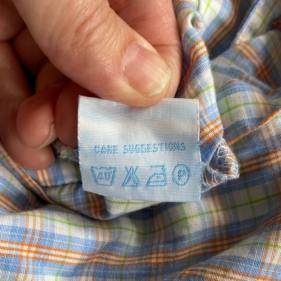 Plaid with monogram H, Remember Nguyen button one piece, size 18 months. - Picture 8 of 9